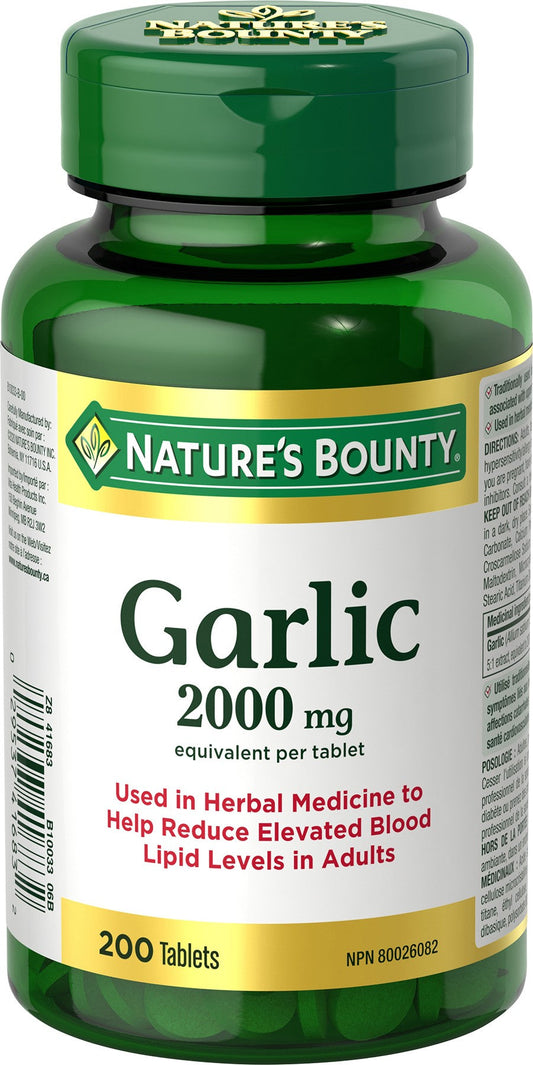 Nature's Bounty Garlic 2000mg, 200 Tablets