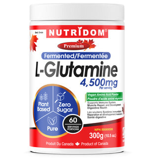 Nutridom Vegan L-Glutamine Powder (300 Grams)