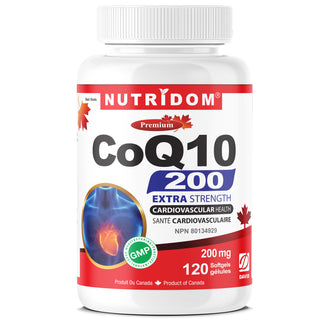 Nutridom CoQ10 200mg for Heart Health(120 Softgels)