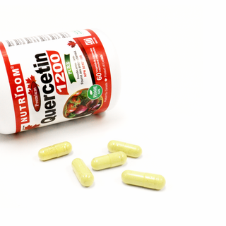 Nutridom Quercetin Supplement 1200 mg Per Day (600 mg 60 Veggie Capsules)