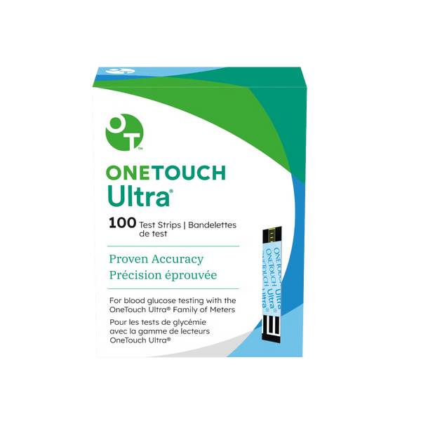 OneTouch Ultra Blood Glucose Test Strips, 100 Count
