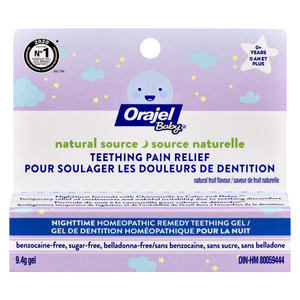 Orajel Baby Natural Source Homeopathic Nighttime Teething Gel, 9.4 gm