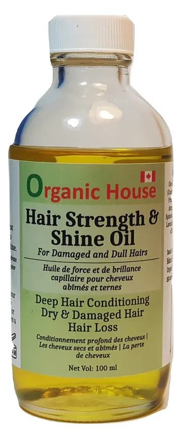 Organic House Hair Strength and Shine Oil, 120mL