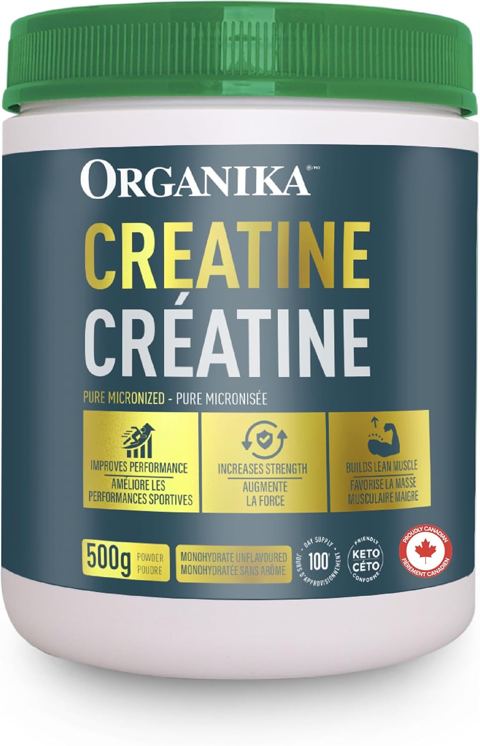 Organika Creatine Powder, Unflavoured - 500 G