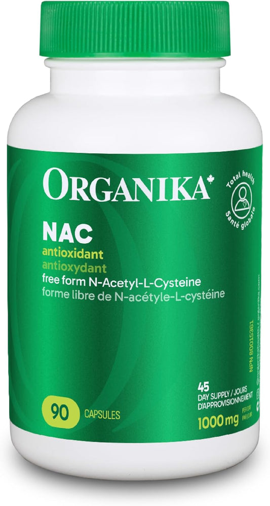 Organika NAC (N-Acetyl-L-Cysteine) 500 mg, 90 Capsules