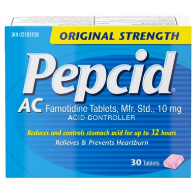 Pepcid AC Original Strength 10 mg, 30 Tablets