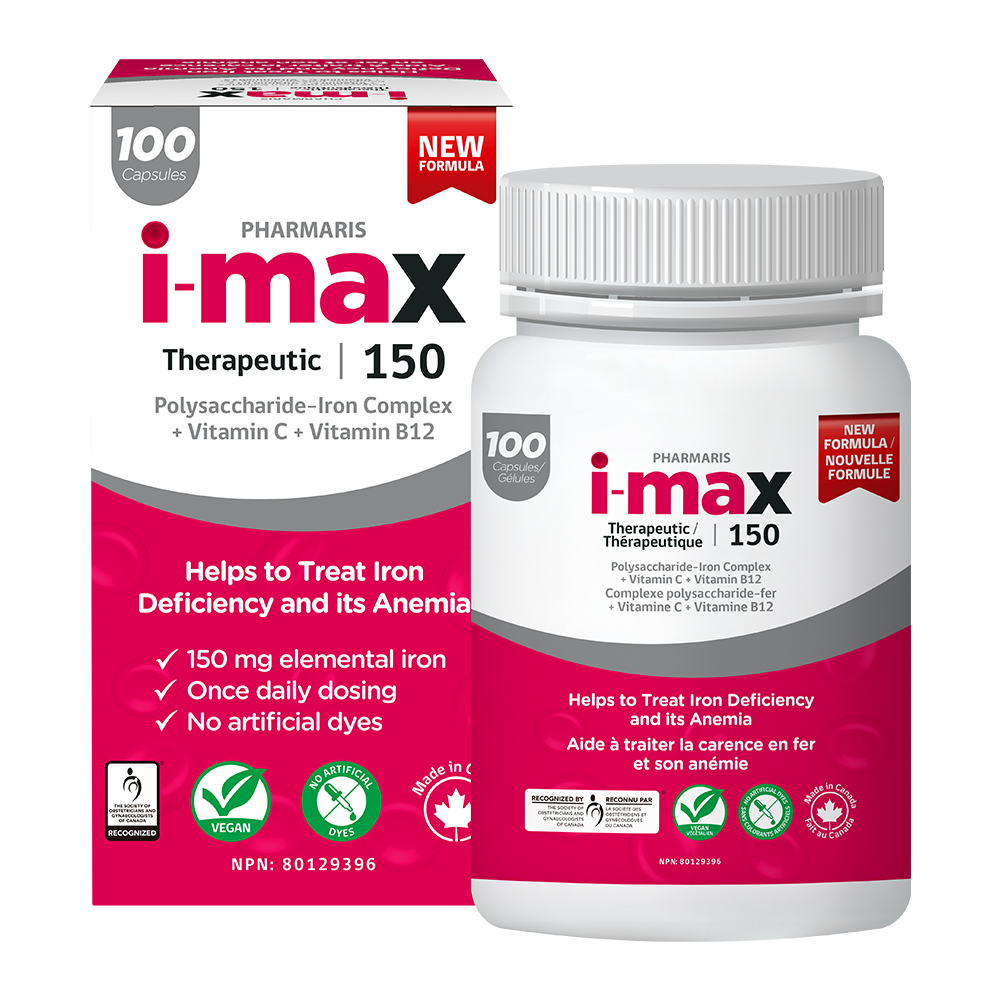 Pharmaris I-Max 150 Iron Supplement Capsules, 100 Capsules