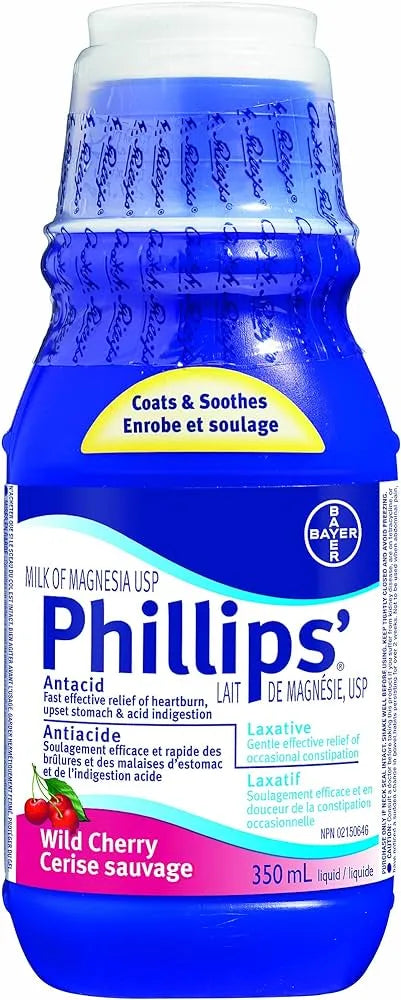 Phillips' Milk of Magnesia Wild Cherry, 350 mL