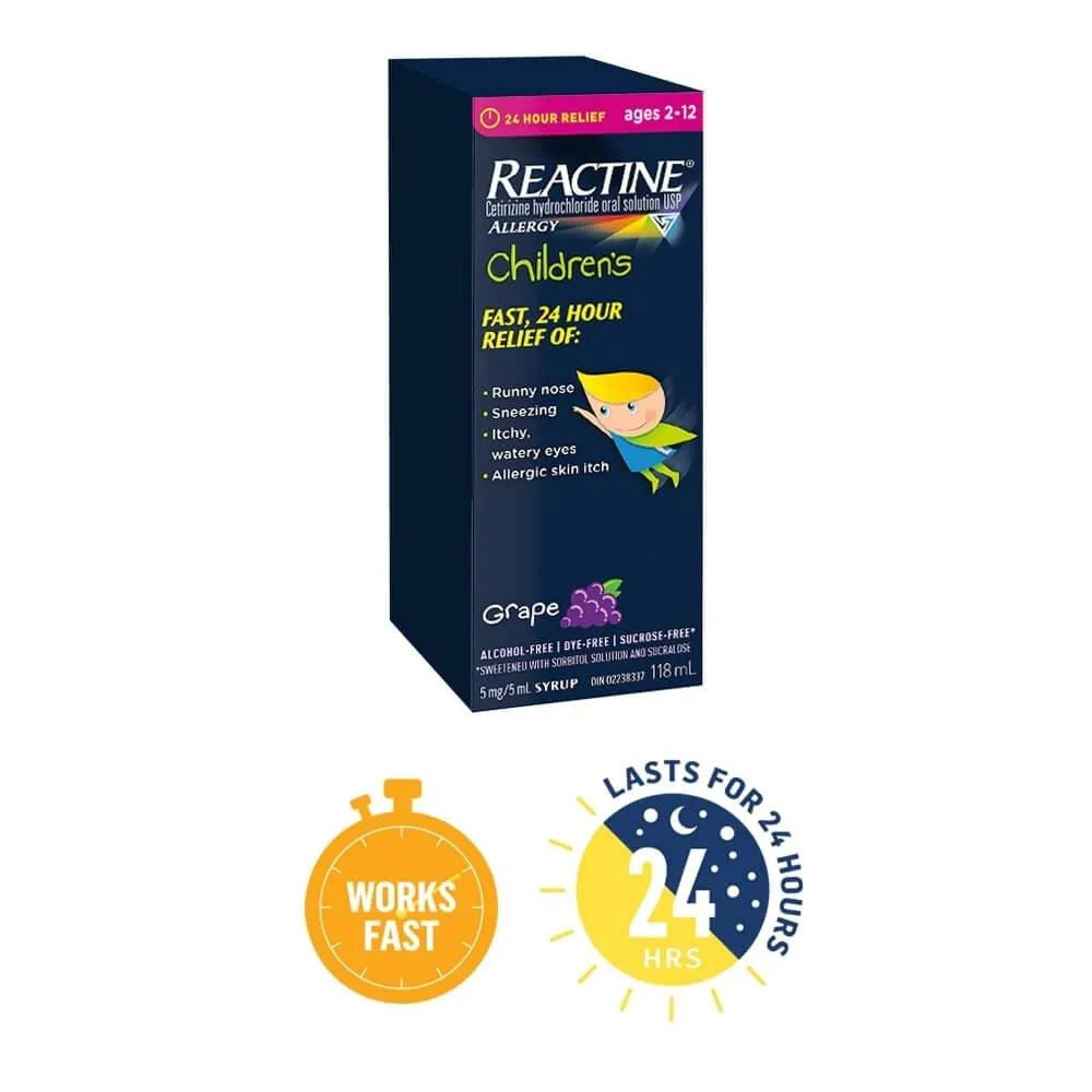 REACTINE CHILDREN’S LIQUID, 118 mL