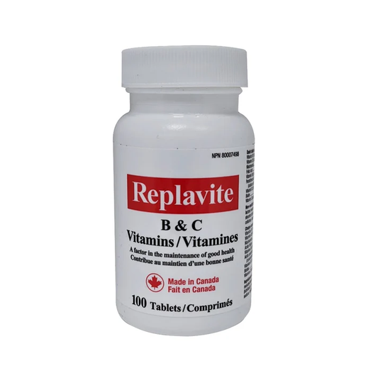 Replavite Vitamins B & C, 100 Tablets