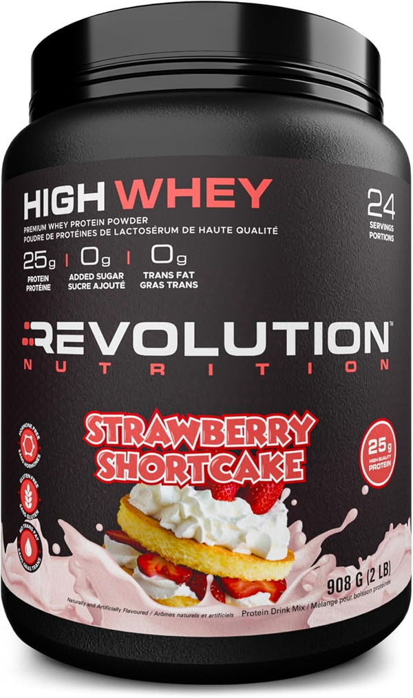 Revolution Nutrition High Whey Protein Powder, Strawberry Cake 908 g