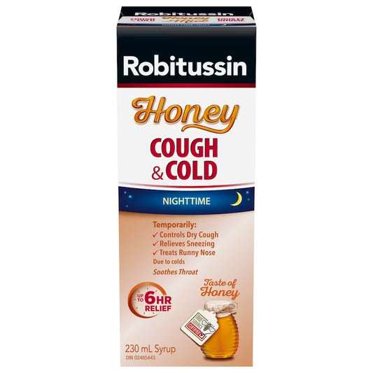 Robitussin Honey Cough and Cold Nighttime, 230 mL