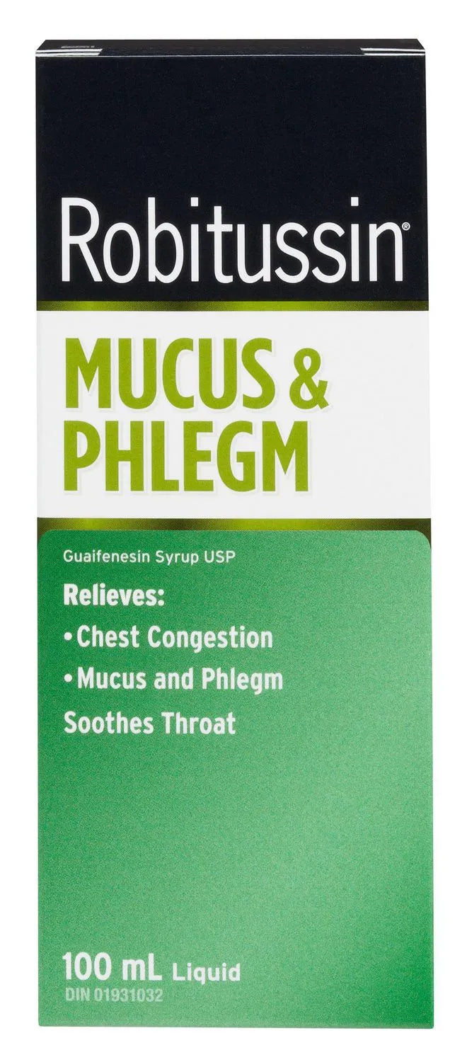 Robitussin Liquid Mucus & Phlegm, 100 mL