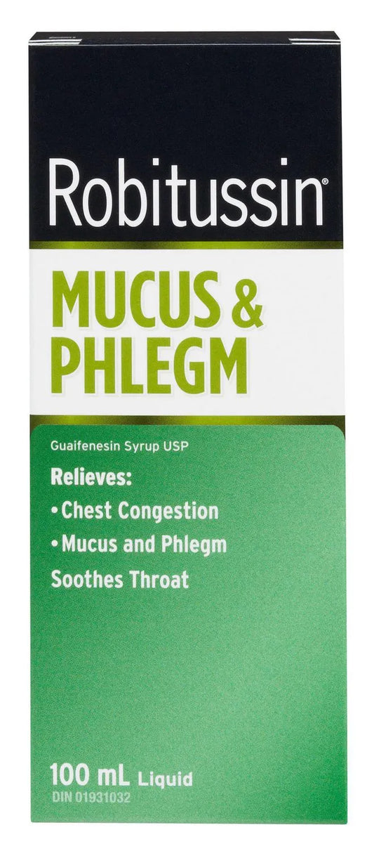 Robitussin Liquid Mucus & Phlegm, 100 mL