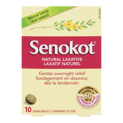 Senokot Natural Laxative, 10 Tabs