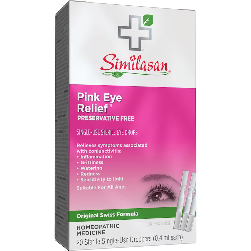 Similasan Pink Eye Relief Monodose Eye Drops, 20 Single Doses of 0.4mL Each