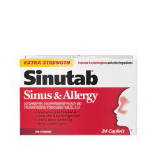 Sinutab Sinus & Allergy Extra Strength 24 Caplets