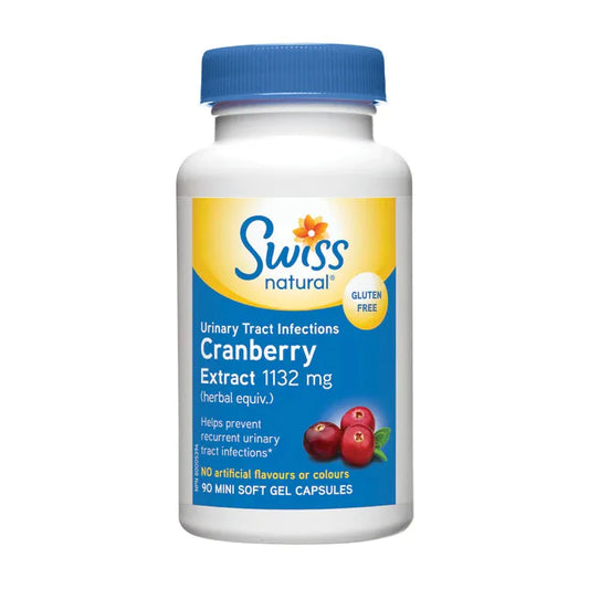 Swiss Natural Cranberry Extract 1132mg, 90 Softgel Capsules