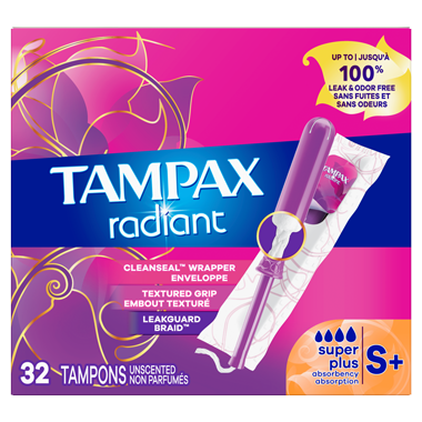 Tampax Radiant Super Plus, 32 Tampons