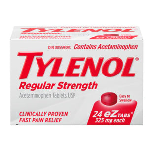 Tylenol Regular Strength, 24 Tablets