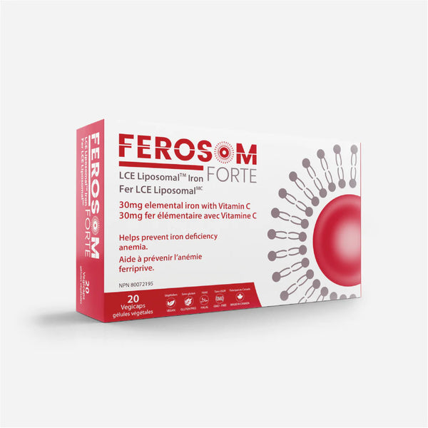 Ferosom Forte LCE Liposomal Iron 20 mg, 20 Vegicaps