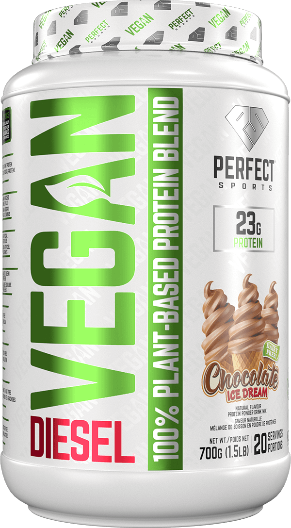 Diesel Vegan 100% Plant Based Protein Powder, Chocolate Ice Dream, 700 g