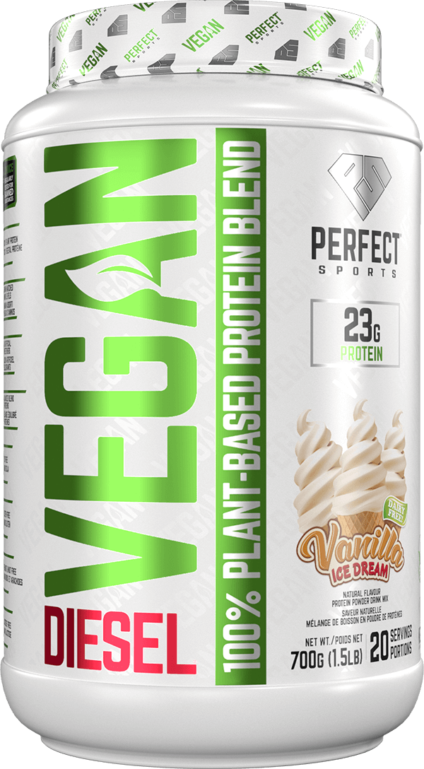 Diesel Vegan 100% Plant Based Protein Powder, Vanilla Ice Dream, 700 g