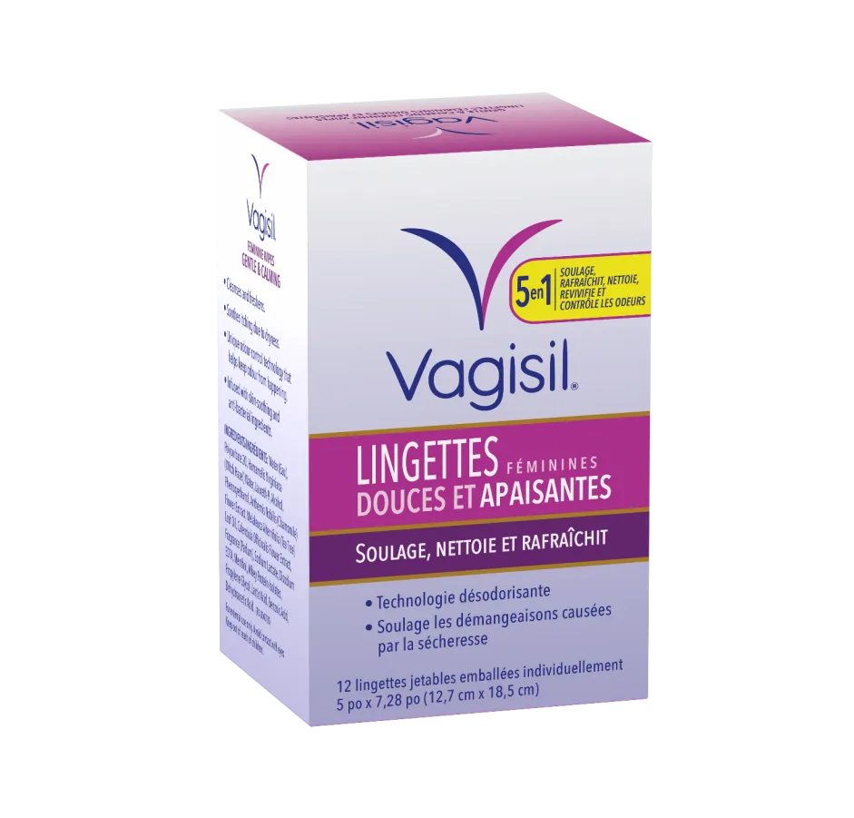Vagisil® Gentle & Calming Feminine Wipes, 12 Wipes