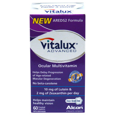 Vitalux Advanced, for healthy vision, 60 Coated Caplets