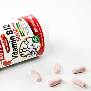 Nutridom Vitamin B12, Methylcobalamin, 5,000mcg (60 Veggie Capsules)