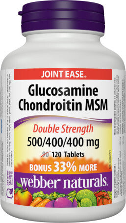 Webber Glucosamine Chondroitin MSM Double St. 500/400/400 mg, 120 Tablets