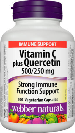 Webber Vitamin C Plus Quercetin 500/250 mg, 100 Vegetarian Capsules