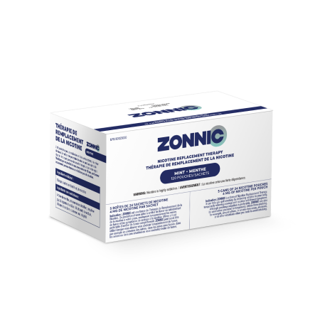 ZONNIC Classic Mint Nicotine Pouches 4 mg, 120 Pouches - Pack of 5