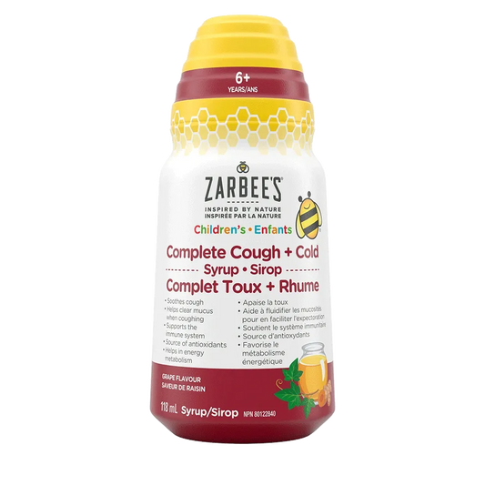 Zarbee's Children's Complete Cough + Cold Syrup, 118 mL