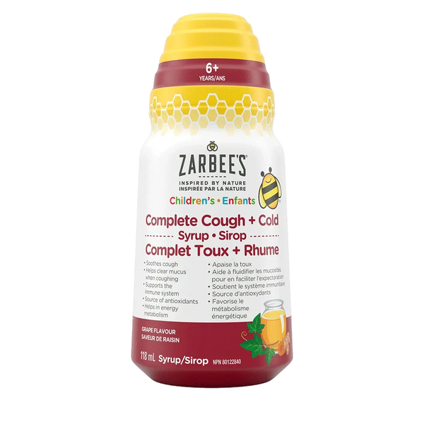 Zarbee's Children’s Complete Cough + Cold Syrup, 118 mL