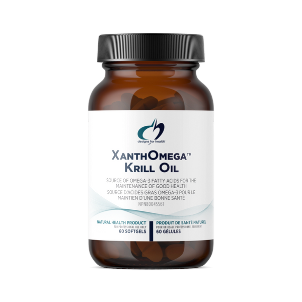 XanthOmega Krill Oil by Designs for Health, 60 Softgels