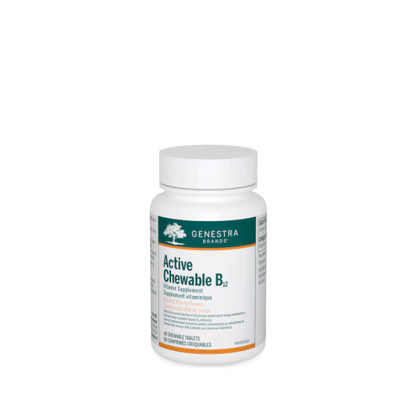 Genestra Active Chewable B12 (Cherry) 1000 mcg, 60 Tablets