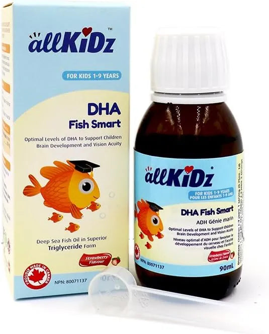 allKiDz DHA Fish Smart Orange, 90 mL Liquid