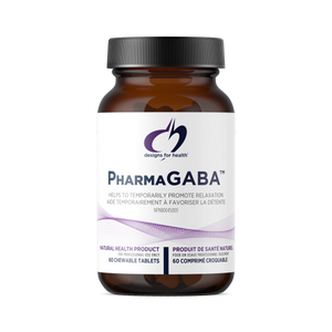 PharmaGABA by Designs for Health, 60 Chewable Tablets