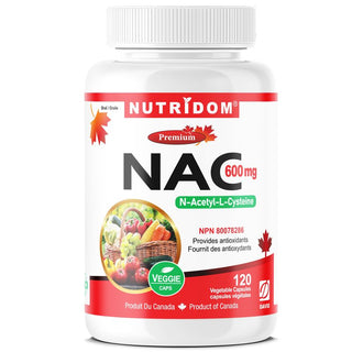 Nutridom NAC 600mg (120 Veggie Capsules)