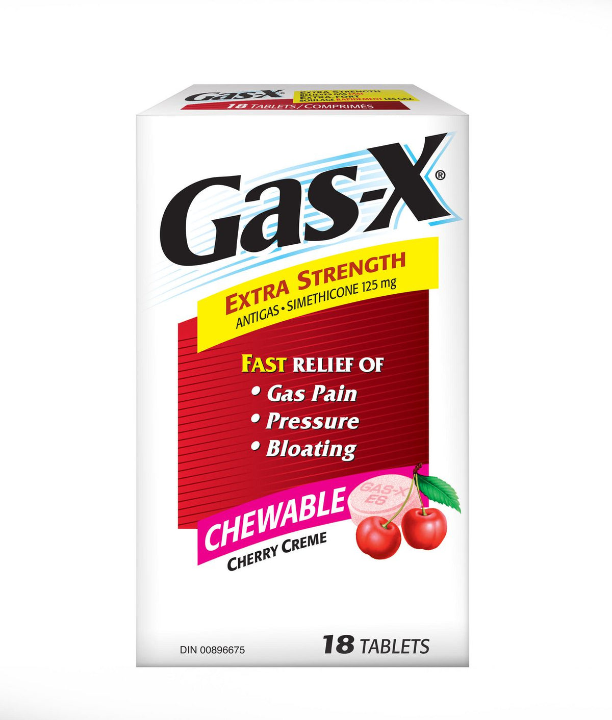 Gas-X Extra Strength Cherry, 18 Chewable Tabs