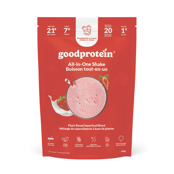 Good Protein All-In-One Shake (Strawberries & Cream), 440g