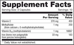 NFH Heme Iron SAP capsules, 60 count
