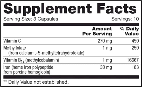 NFH Heme Iron SAP capsules, 60 count