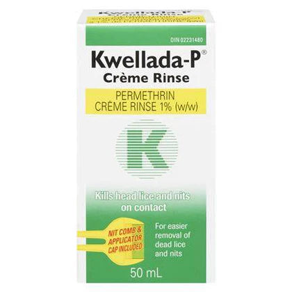 Kwellada-P Permethrin 1% Creme Rinse – Lice Treatment Shampoo 50mL