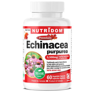 Nutridom Echinacea Purpurea 550mg (5,500mg QCE)(60 Veggie Capsules)