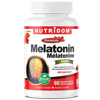 Nutridom Melatonin 3mg (60 Veggie Capsules)