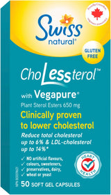 Swiss Natural ChoLessterol with Vegapure, 50 Softgel capsules &mdash; view 1