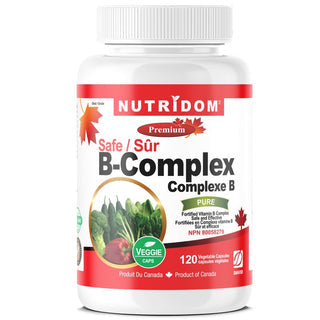 Nutridom Vitamin B-Complex SAFE (120 Veggie Capsules)