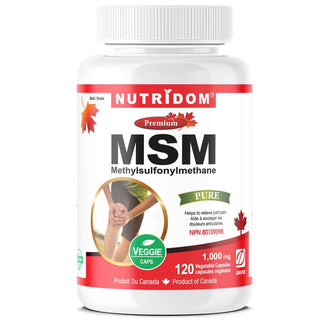 Nutridom MSM 1,000mg (120 Veggie Capsules)